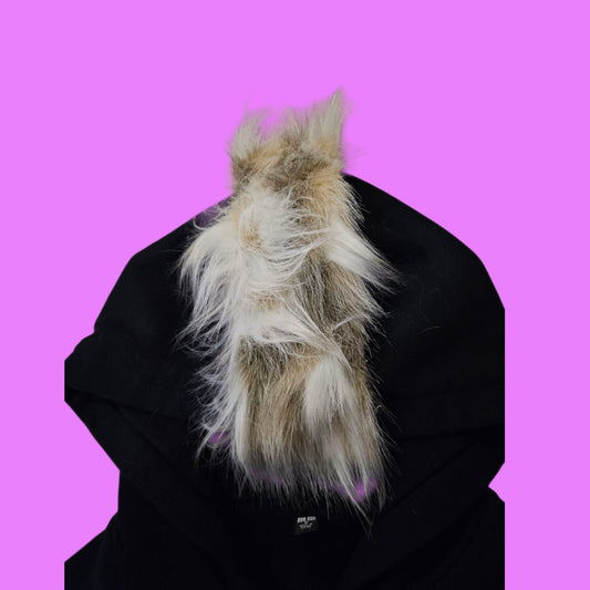 Mohawk hoodie (Black, tricolour)