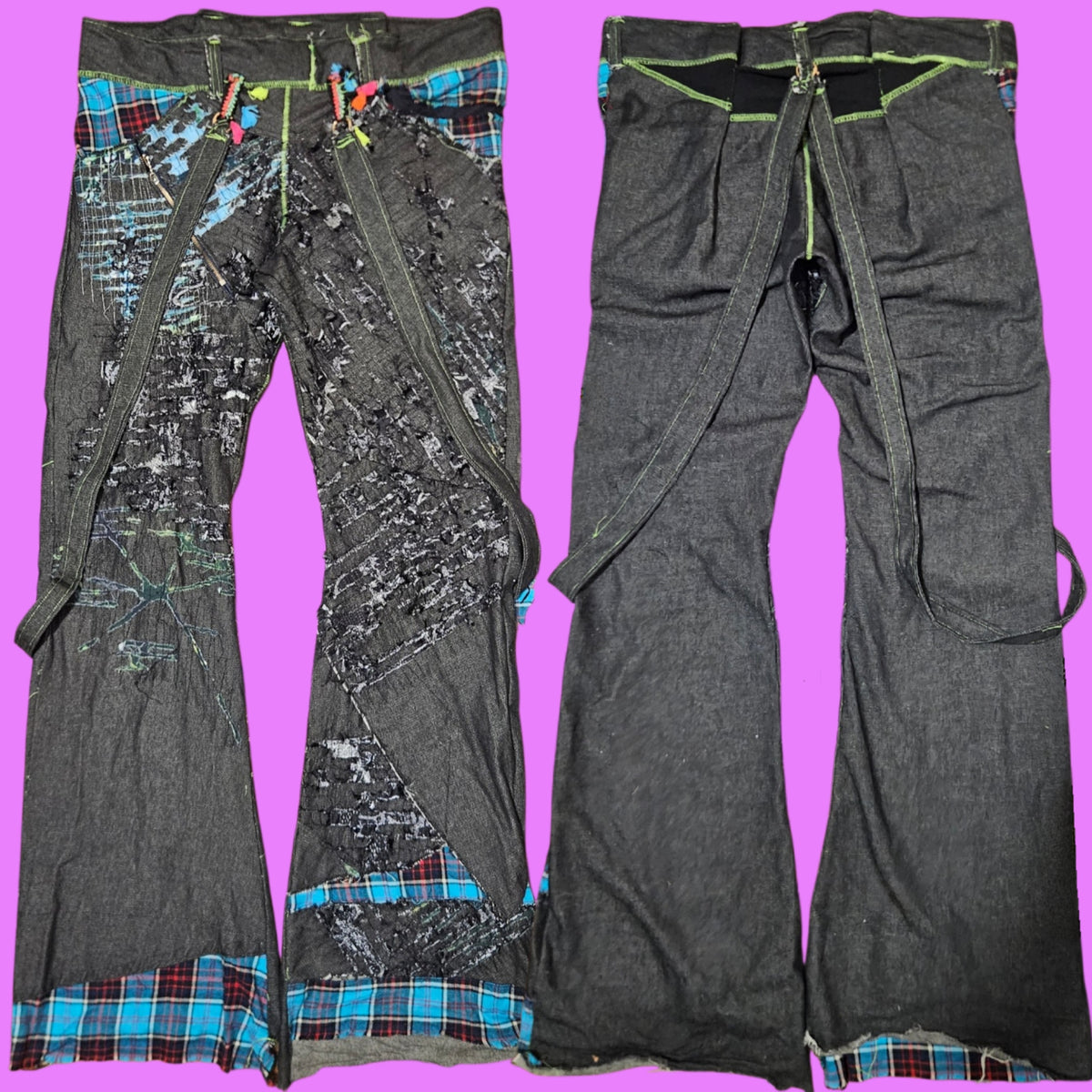 Nautical boro bondage jeans
