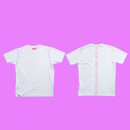 1221 spine tee white