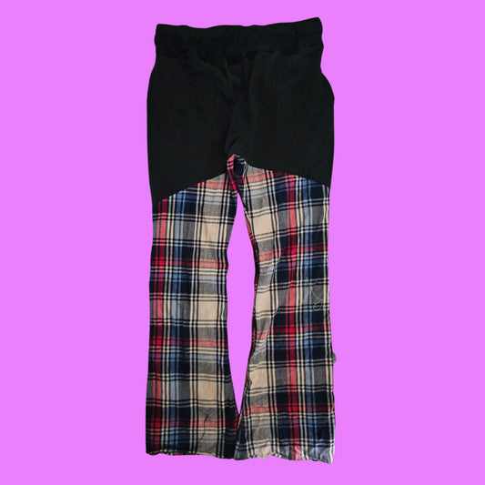Torn hybrid plaids.