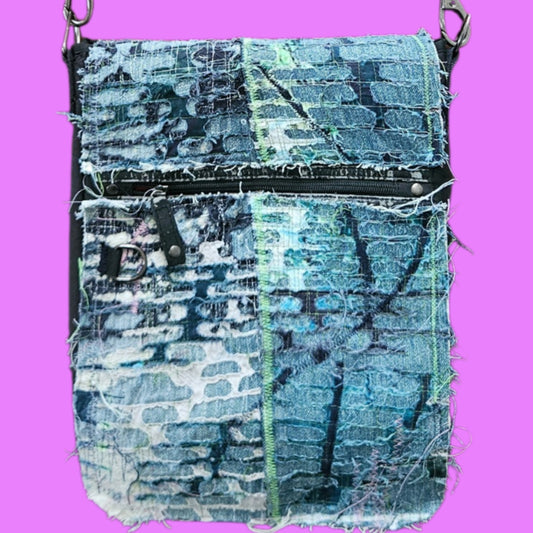 Boro messenger bag (blueberry)