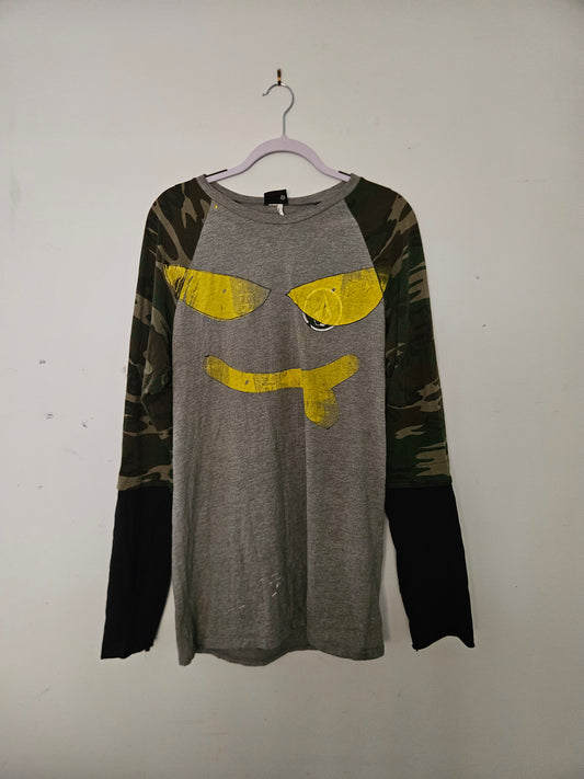Face logo tee camo (Size XL)